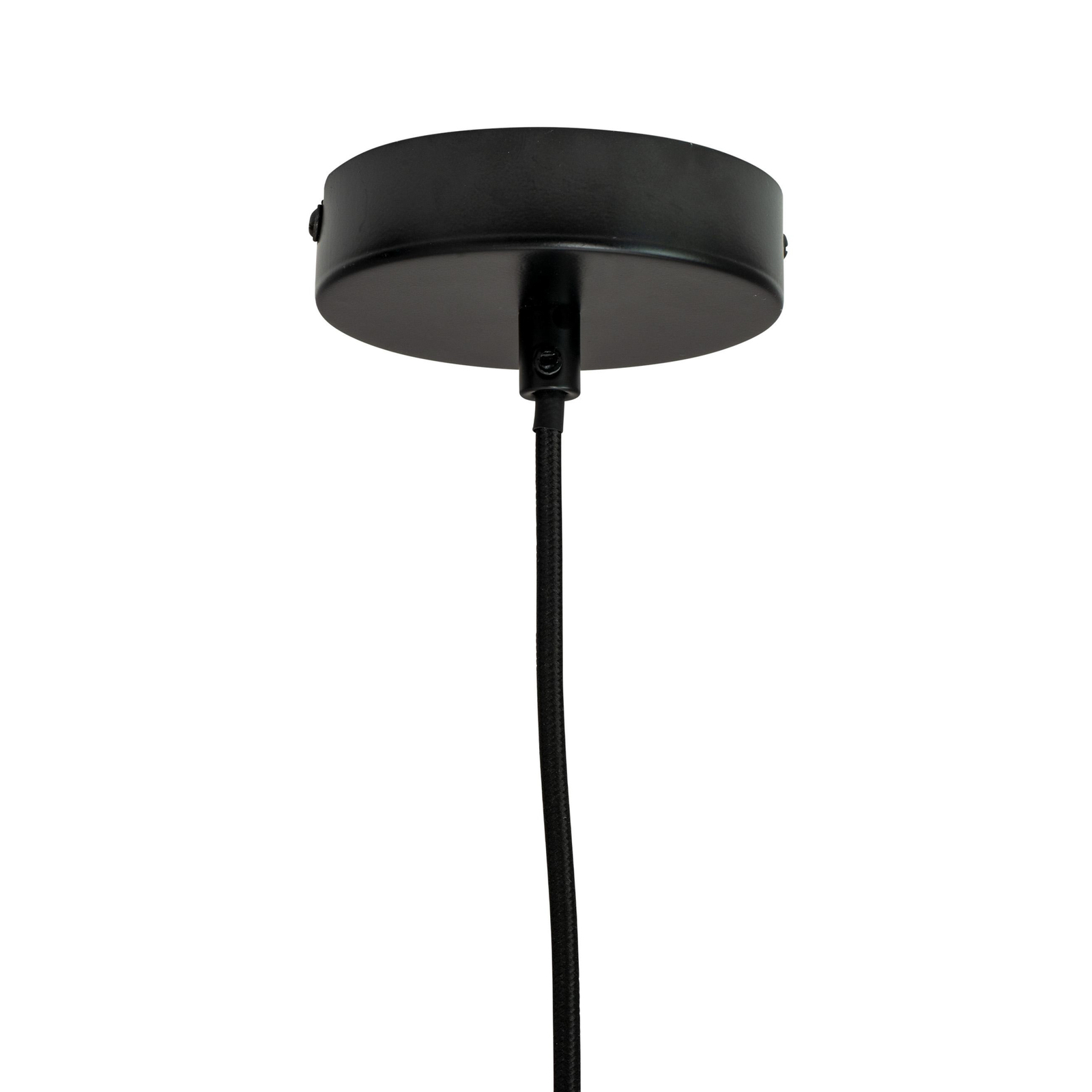 Candeeiro suspenso Dyberg Larsen Miles, preto, Ø 20 cm, metal