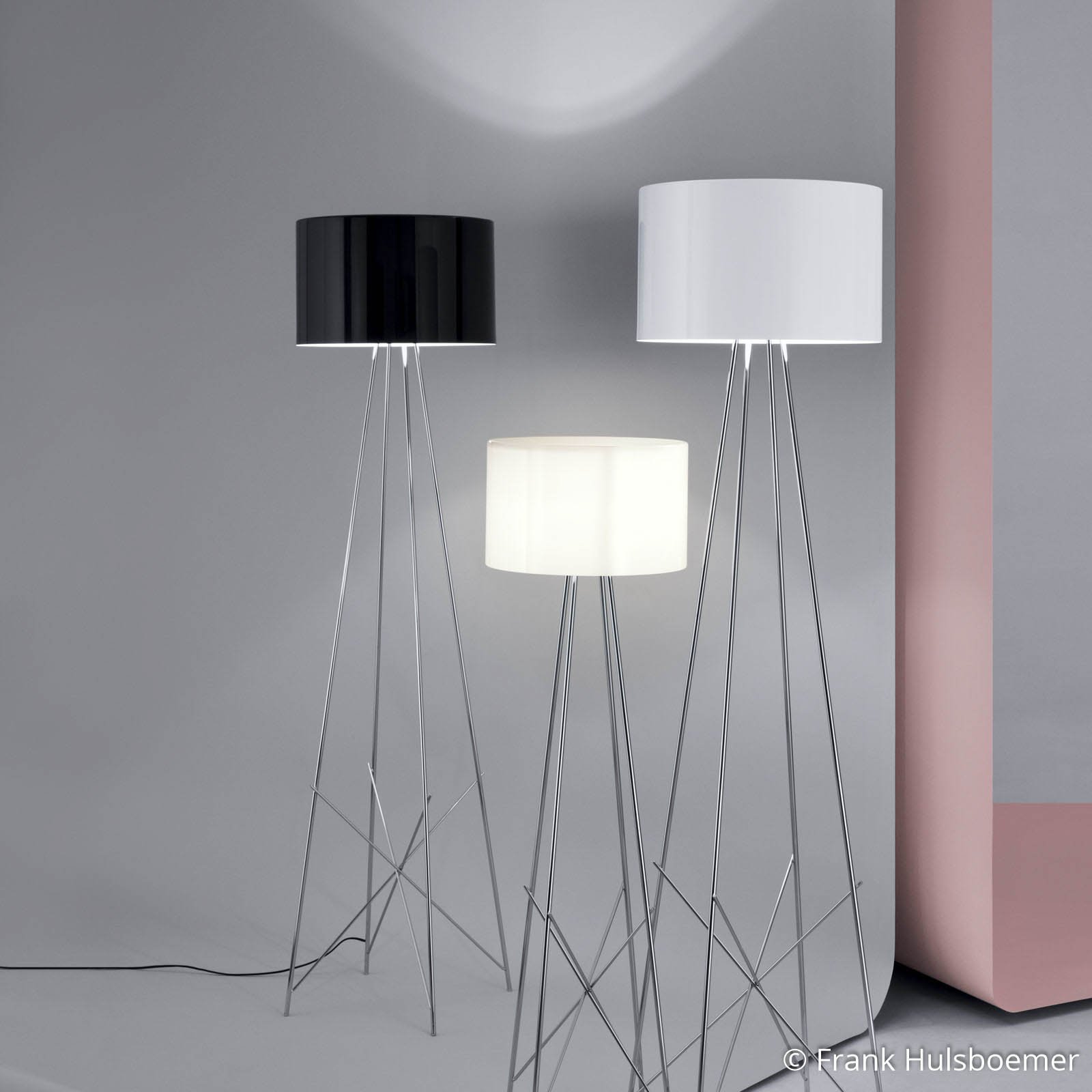 Ray F2 Floor Lamp Black - Flos