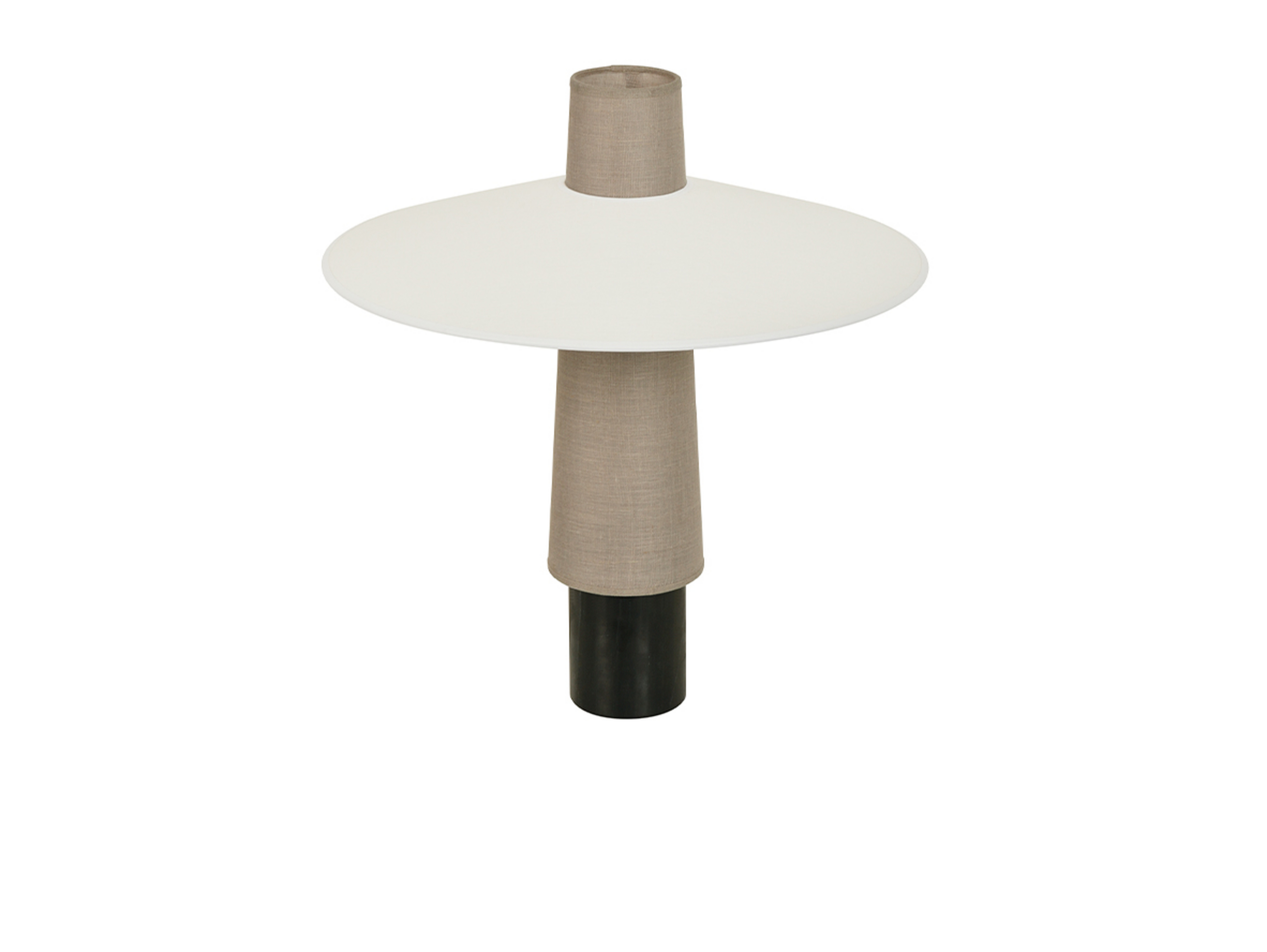 Thésée Tischleuchte, creme, Höhe 50 cm - Forestier