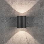 Canto 2 LED vanjska zidna svjetiljka, 10 cm