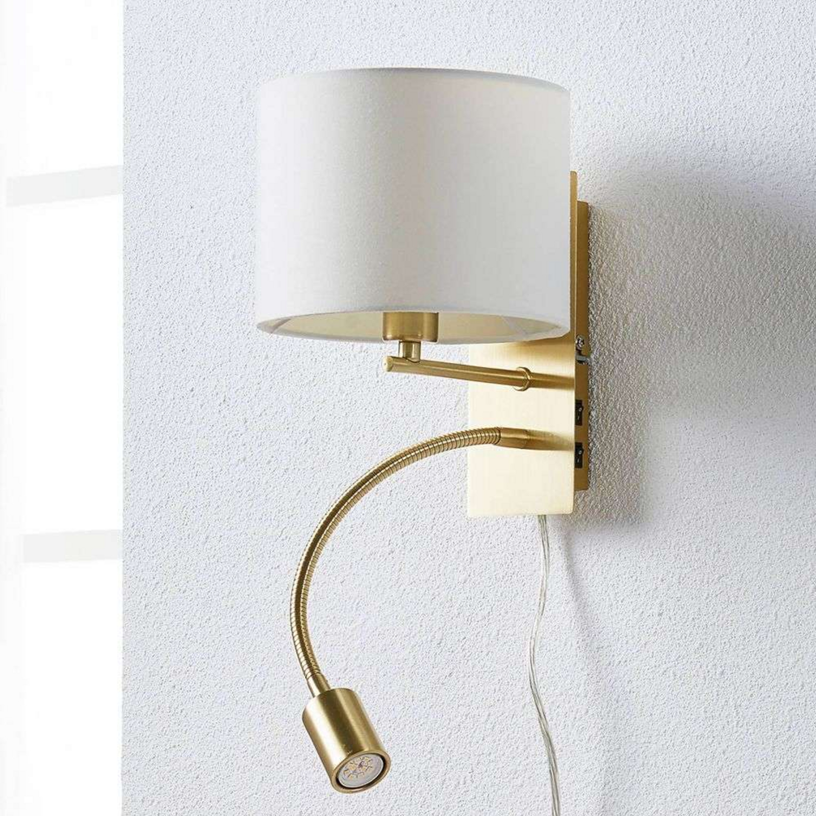 Florens Aplică de Perete White/Brass - Lindby