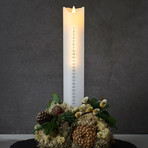 LED-Kerze Sara Calendar Höhe 29 cm