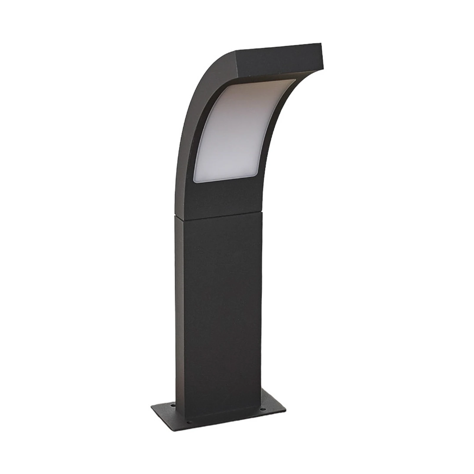 Lucande LED-sockellampa Juvia, 40 cm, antracit, IP54