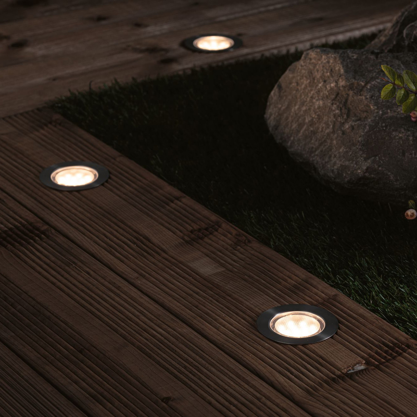 Plug & Shine 3 LED Reflektor Sutinowy Wpuszczany Floor Eco IP67 Silver - Paulman