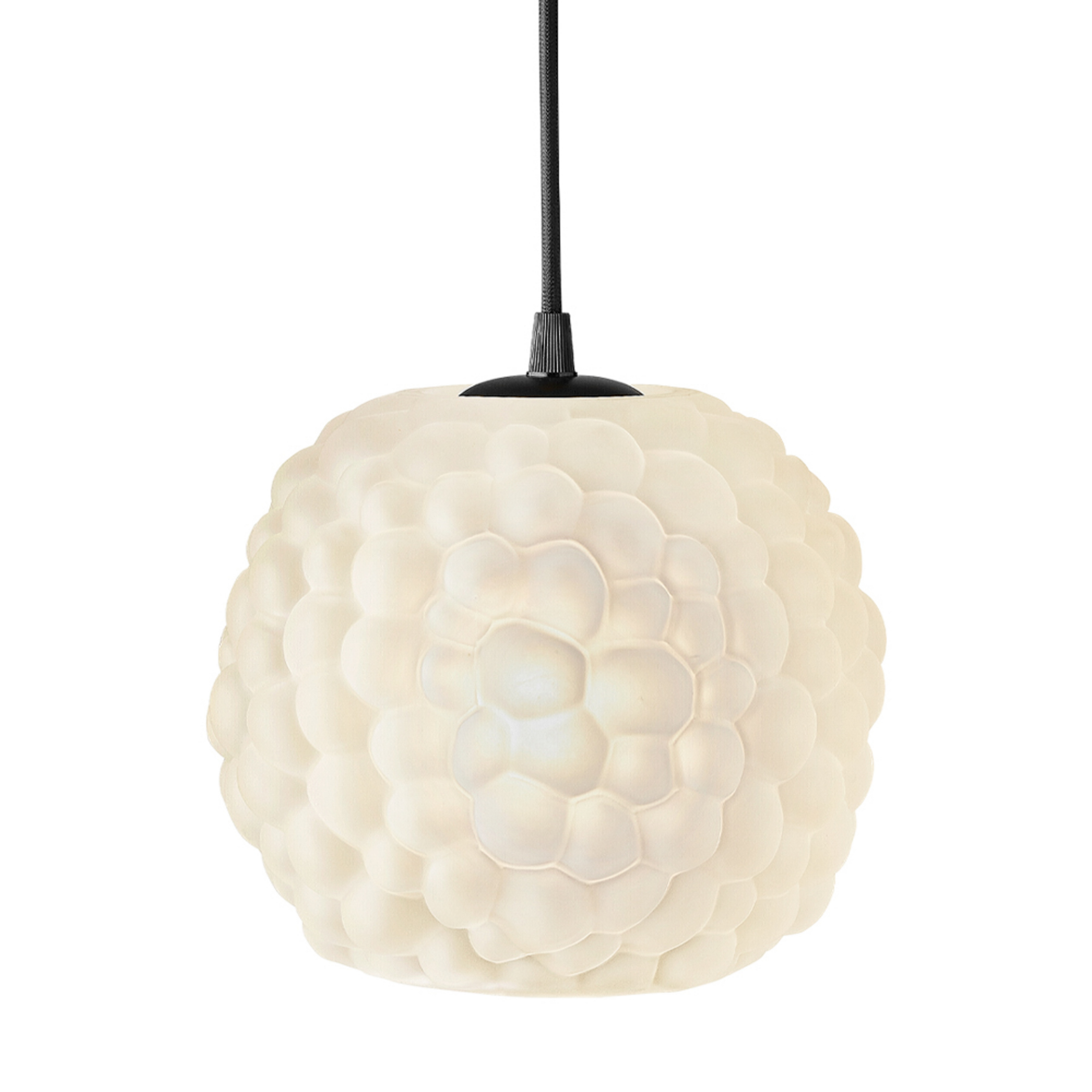 Lámpara colgante GRAPE, cristal opalino, Ø 20 cm, E27 - Halo Design