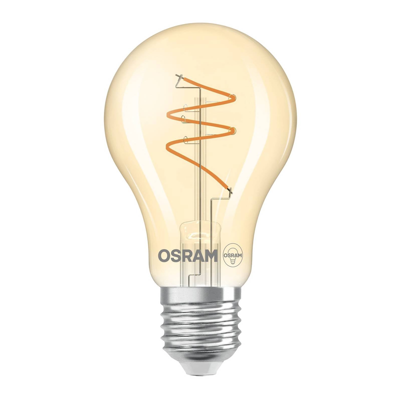 OSRAM LED Vintage E27 4,9W 2.700K Spiral Filament gold dim