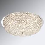 Kristallen plafondlamp Emilia met LED lampen