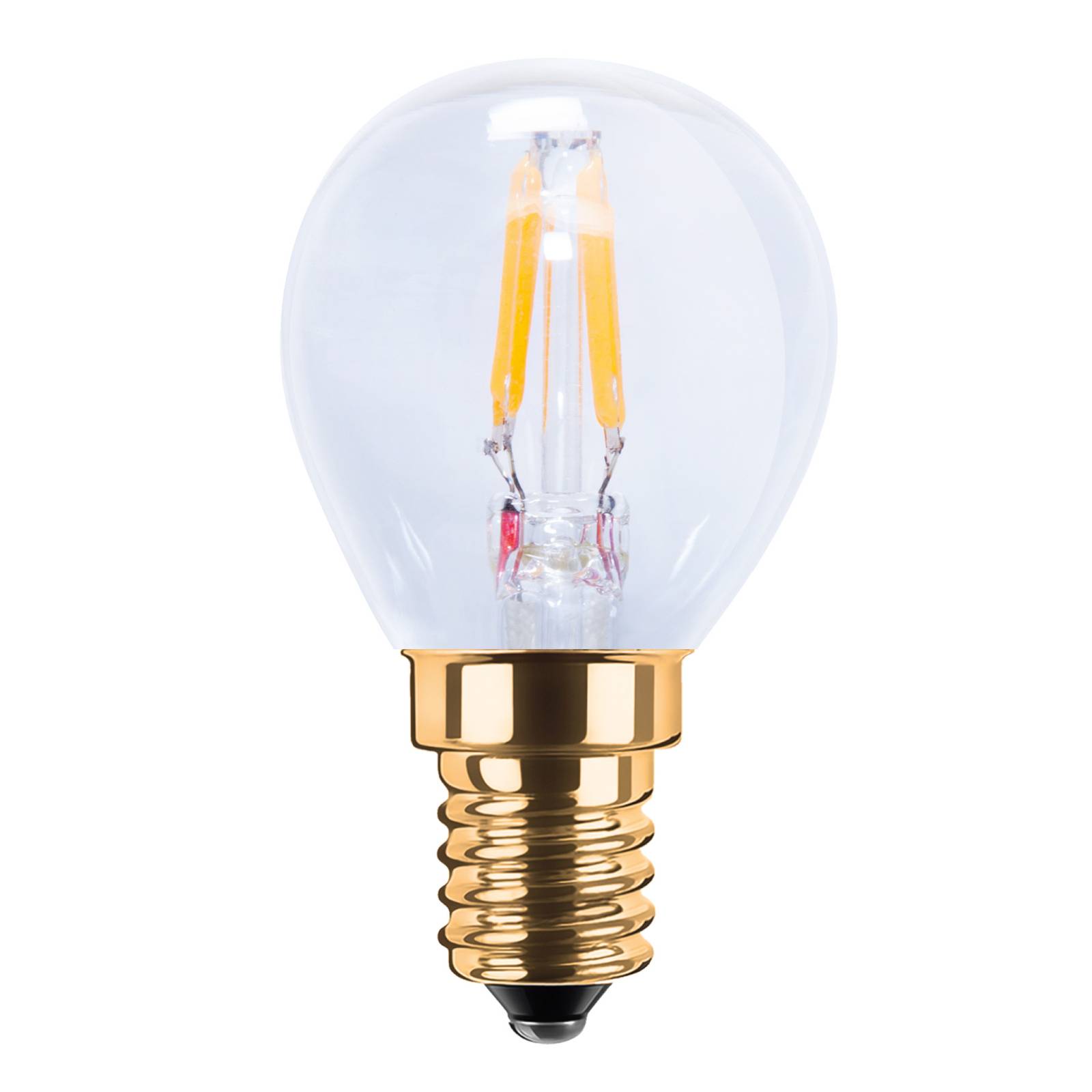 SEGULA LED-dropplampa 24V E14 1.5W 922 filament