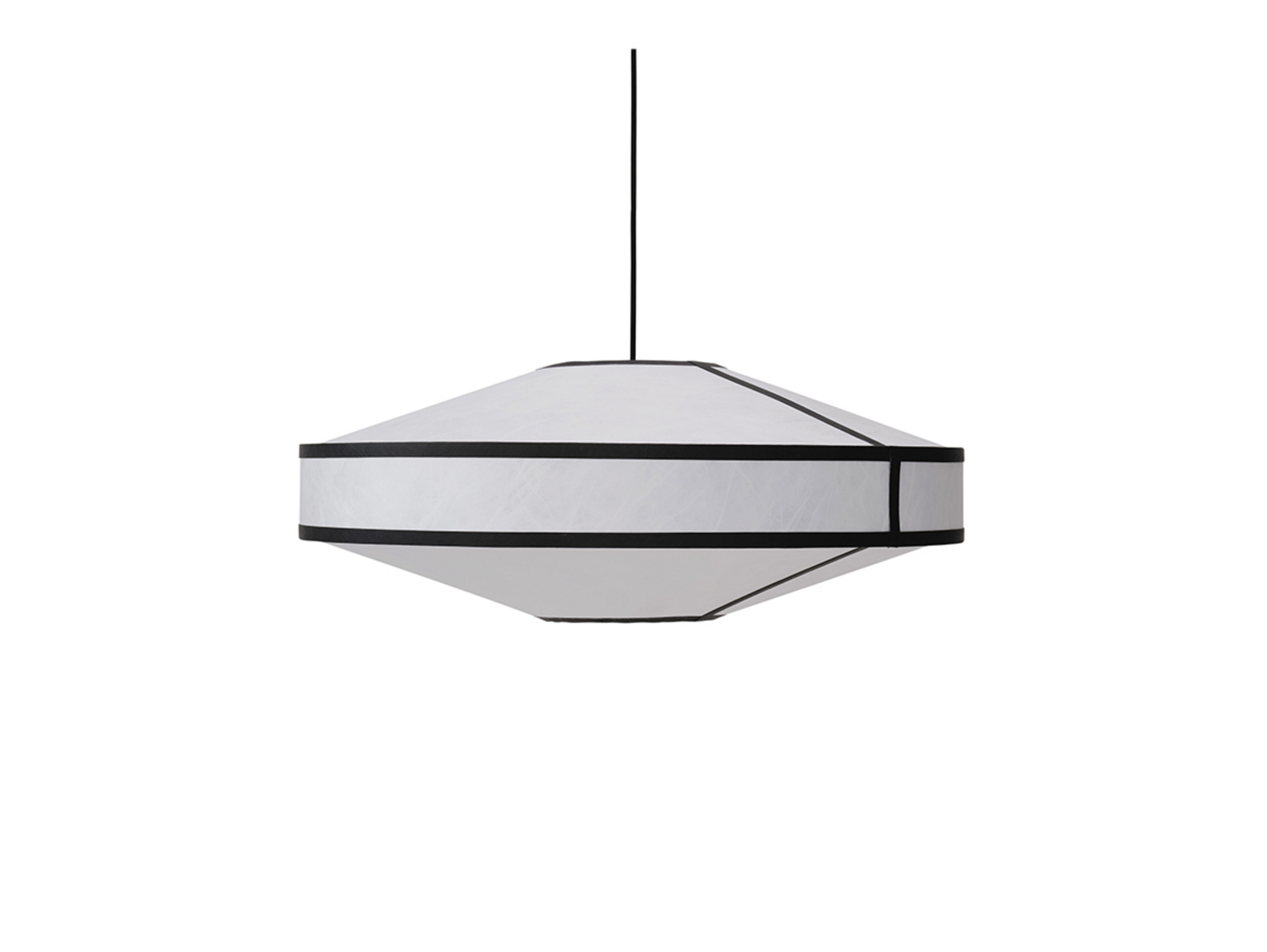 Kite 3B Candeeiro Suspenso Ø75 Branco/Preto - New Works