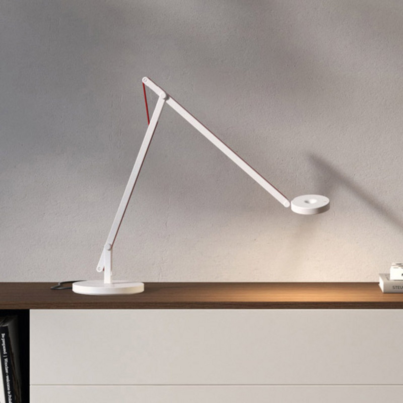Rotaliana String T1 DTW LED masă alb portocaliu - Camera de zi / sufragerie - design - Metal
