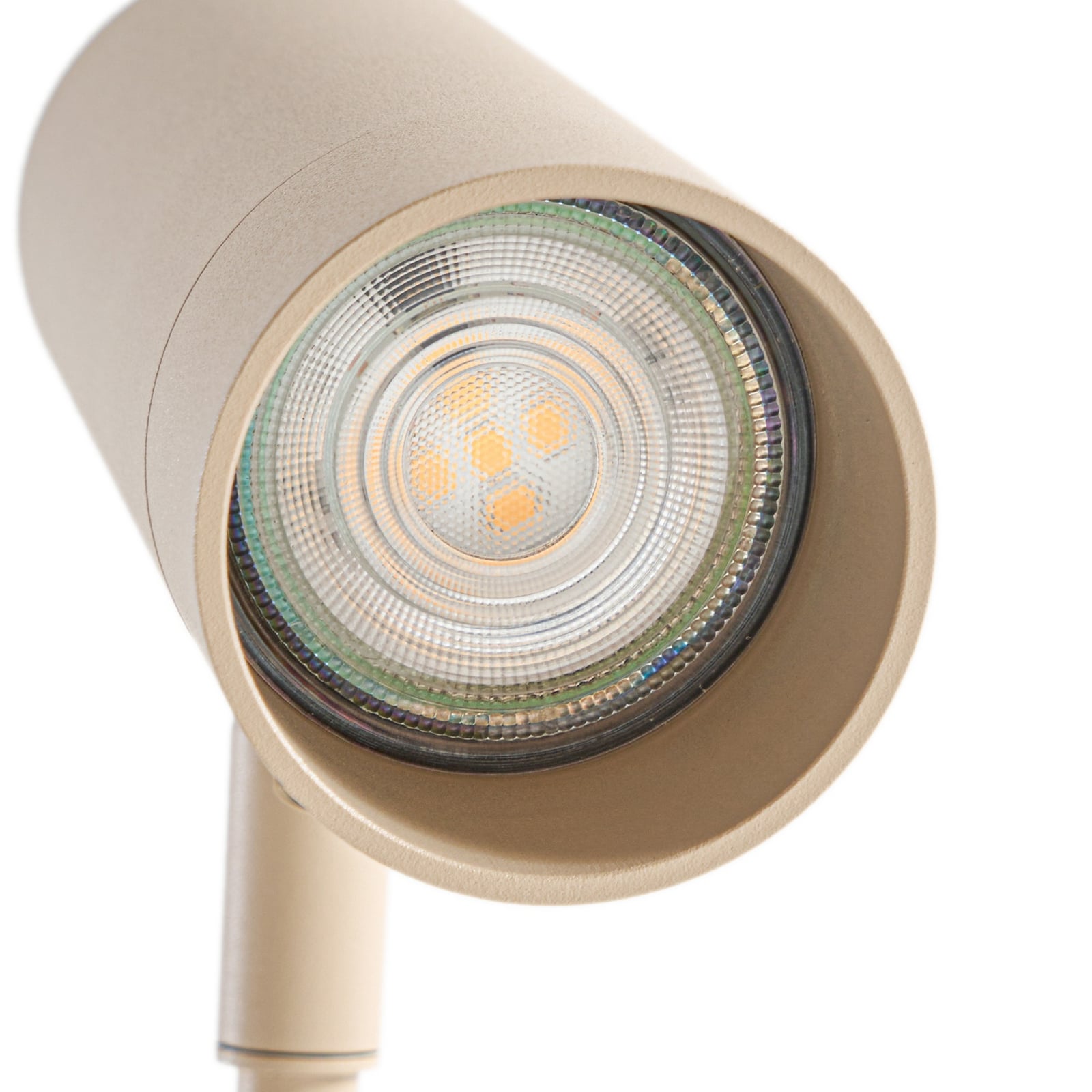 Vilo Stehleuchte, GU10, beige, beweglich, Höhe 153 cm, Metall - Lindby