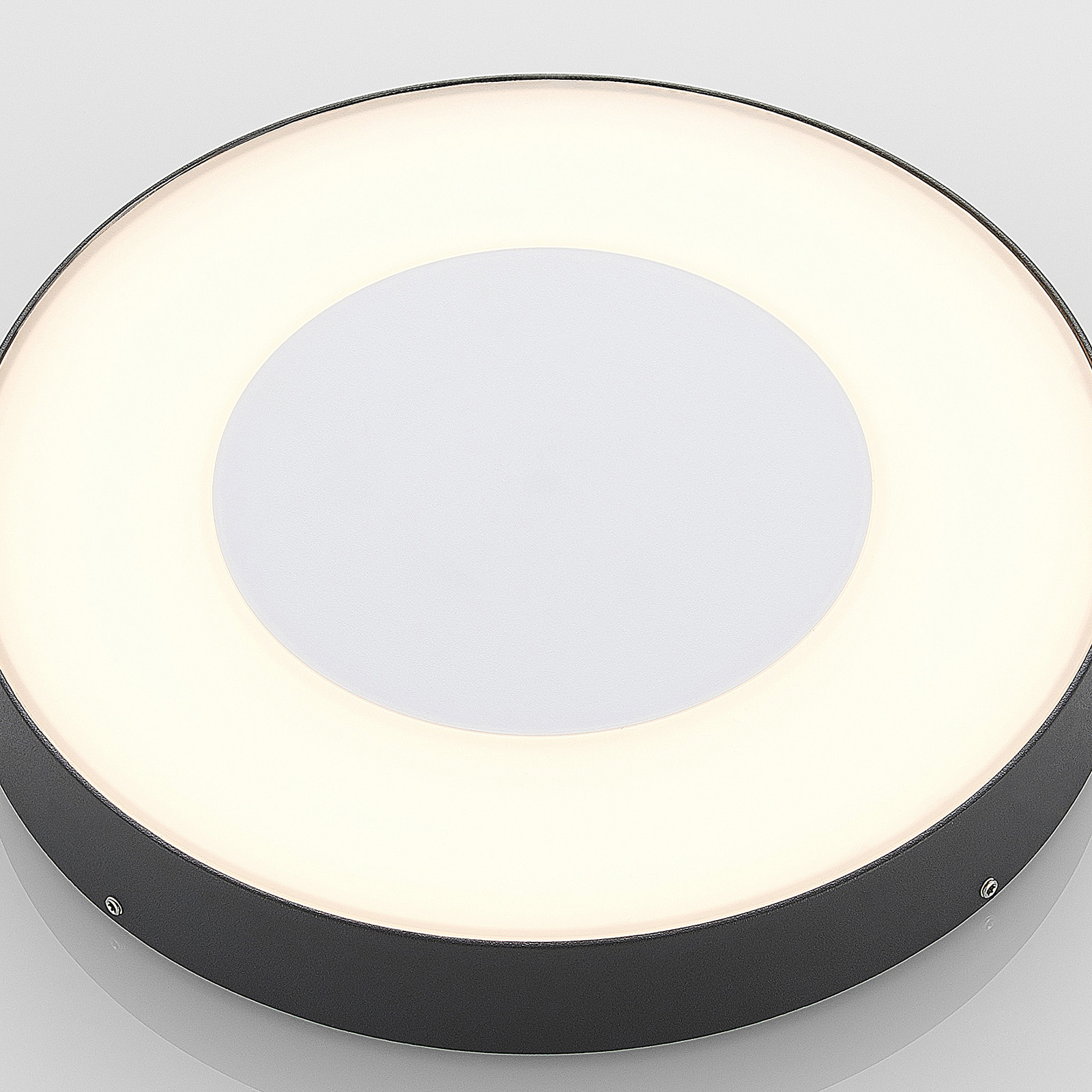 LED-Außendeckenleuchte Sora, rund, Sensor