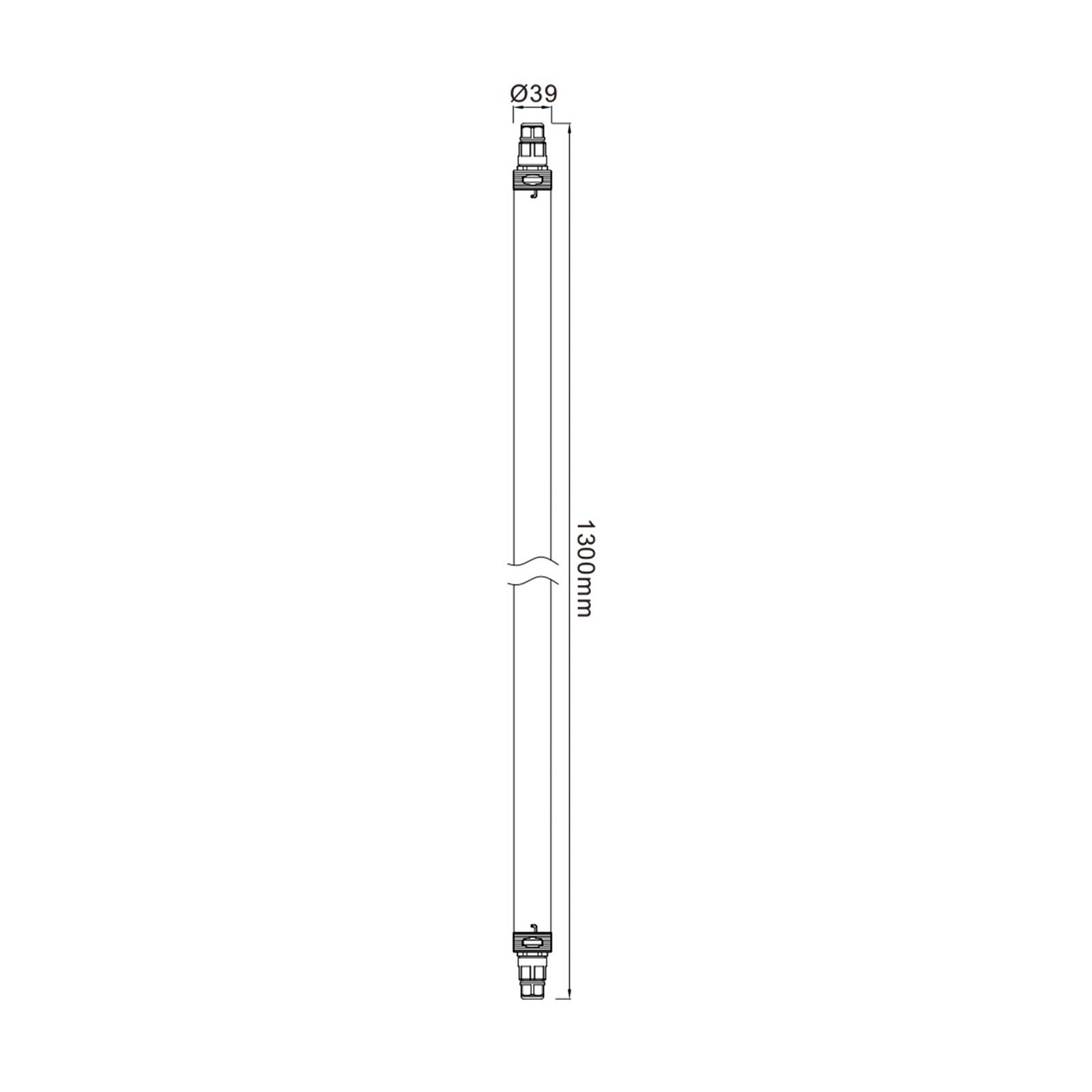 Deko-Light LED-fuktskyddslampa Tri Proof Slim längd 130 cm
