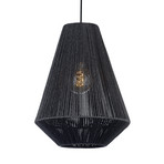 Rope pendant light made of paper, Ø 33 cm