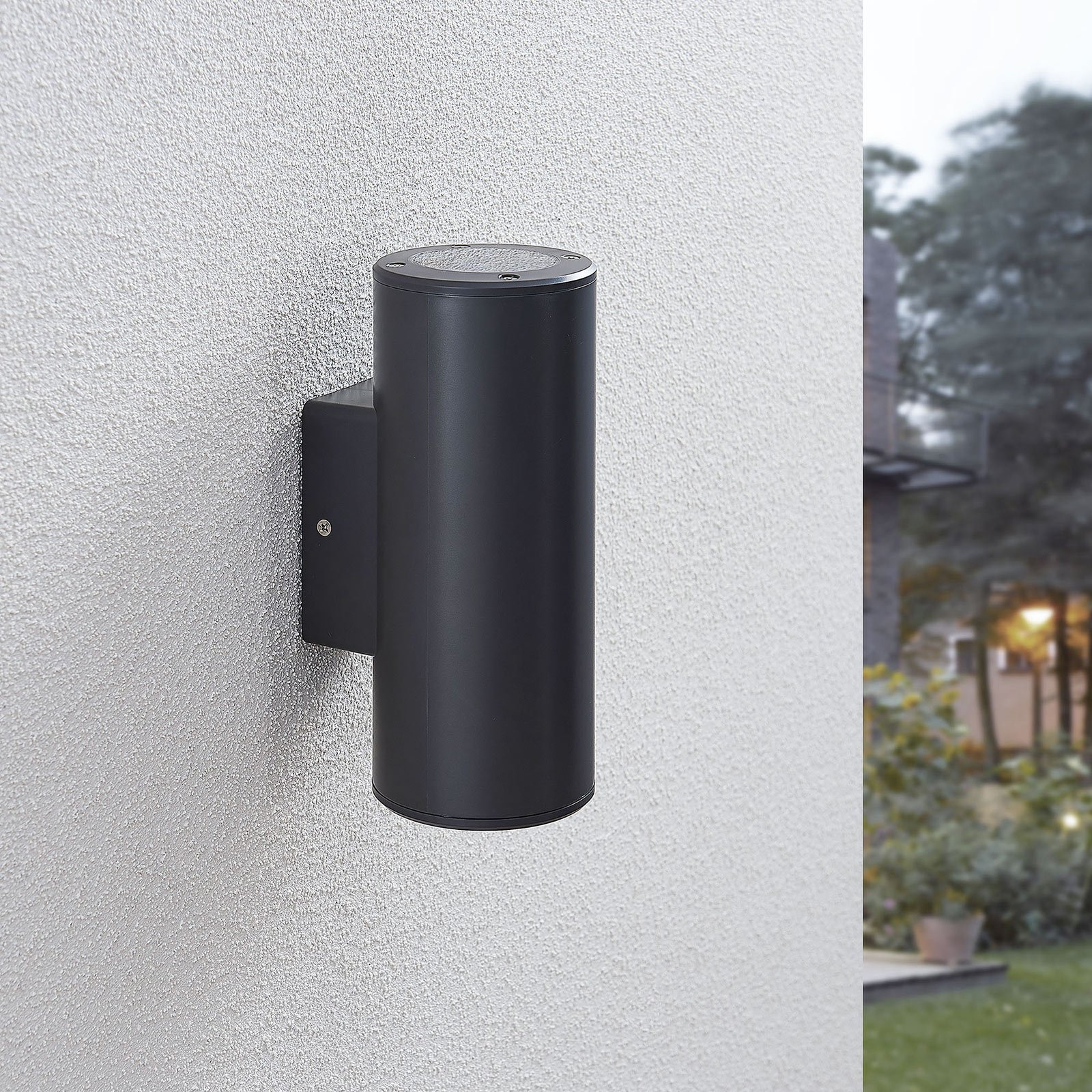 Nati Round Aplique Exterior IP54 Dark Grey - Lindby