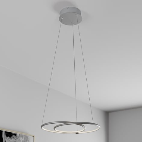 Lindby Lucy LED-Hängeleuchte, 45cm, aluminium