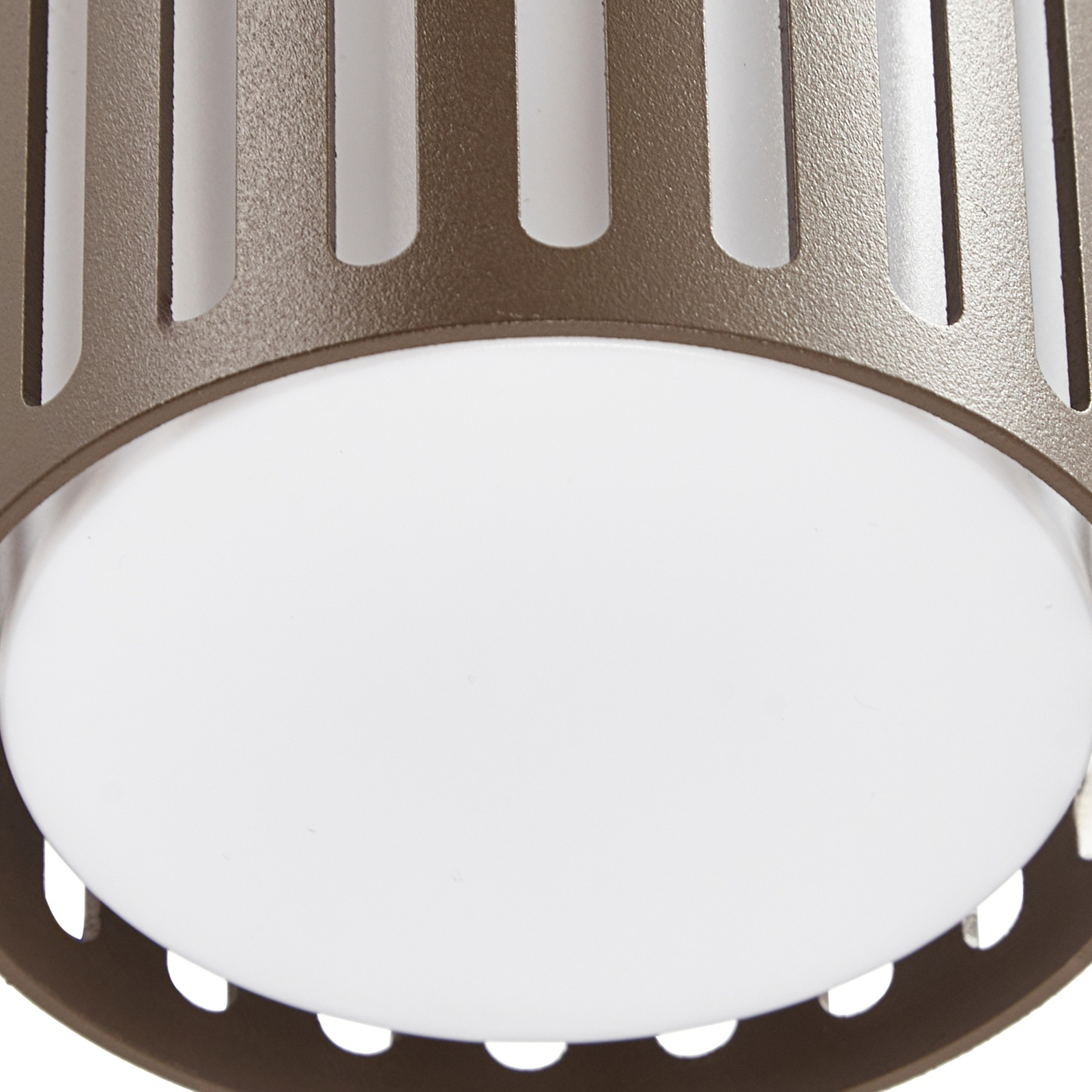 Lindby Външна стена Lurinda, 2-крилна, кафява, Ø10 cm, IP44