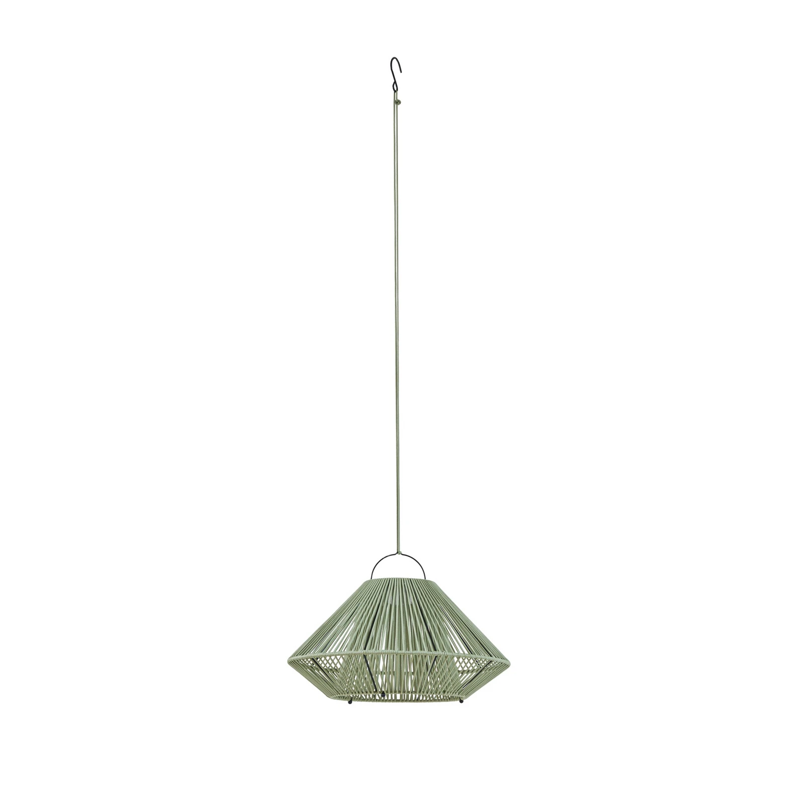 Lindby LED-solcellslampa för upphängning, Austas, grön, Ø 50 cm, USB, IP54