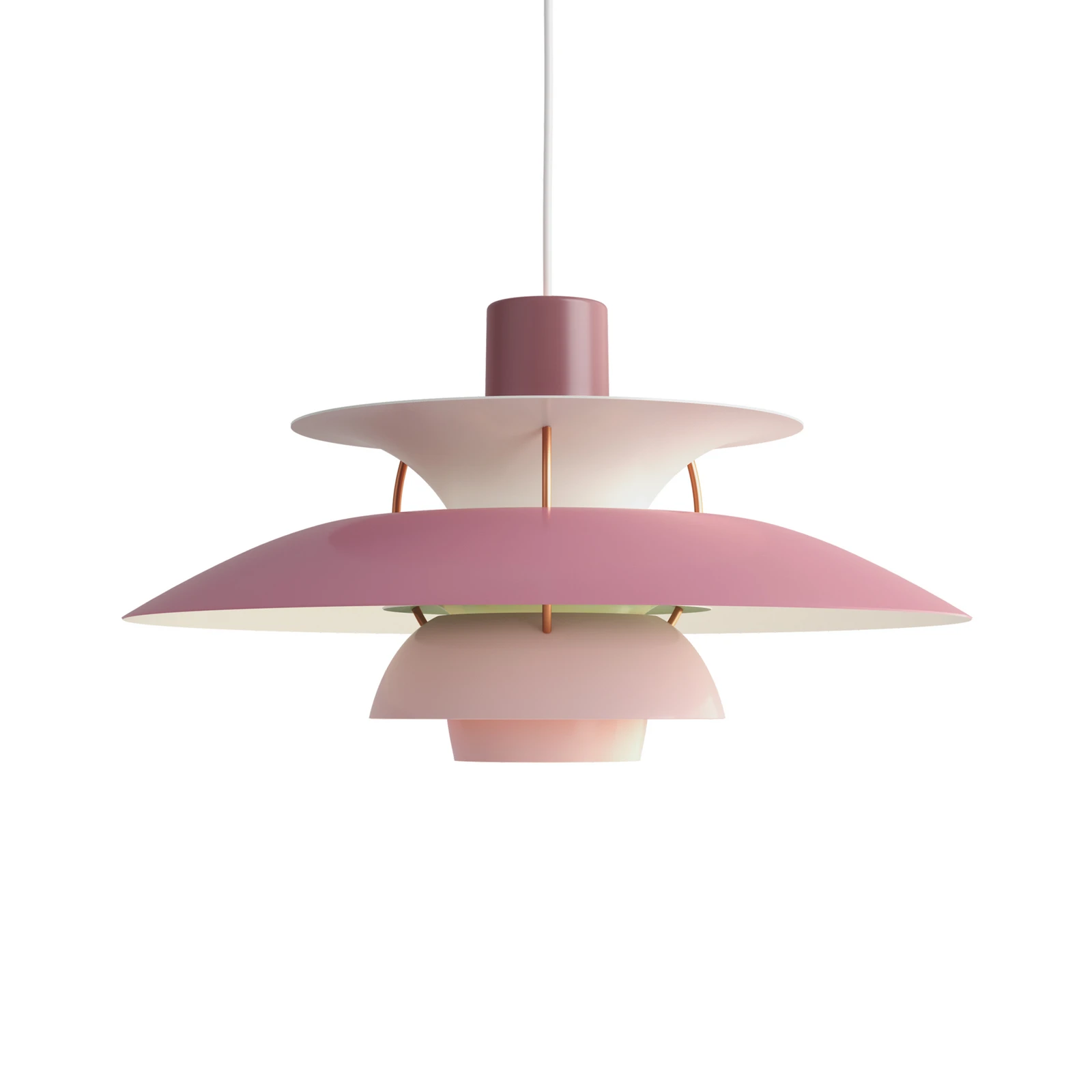 Louis Poulsen PH 5 500 lógó világítás, rózsaszín, Ø 50 cm