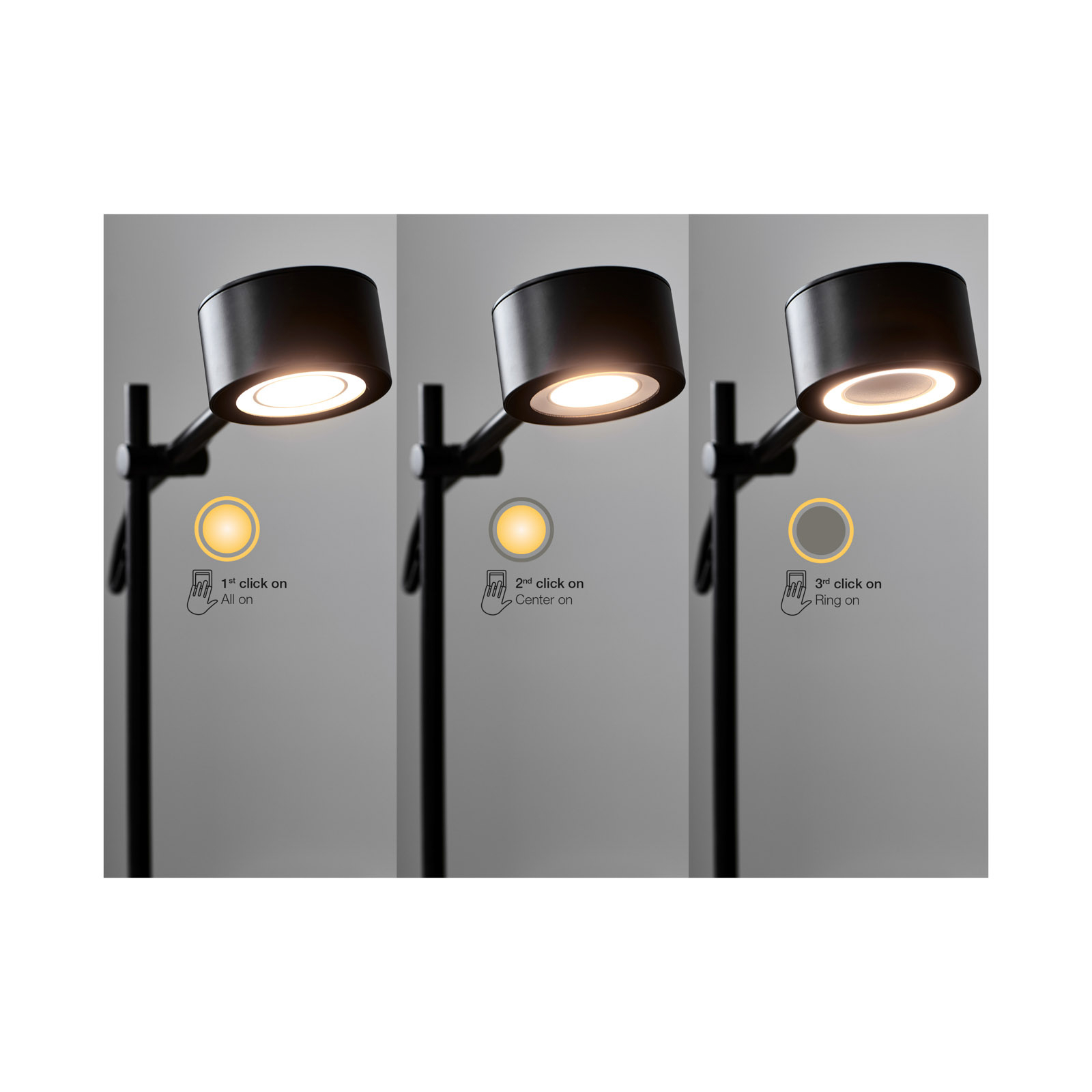 Clyde LED Candeeiro de Parede  Black - Nordlux