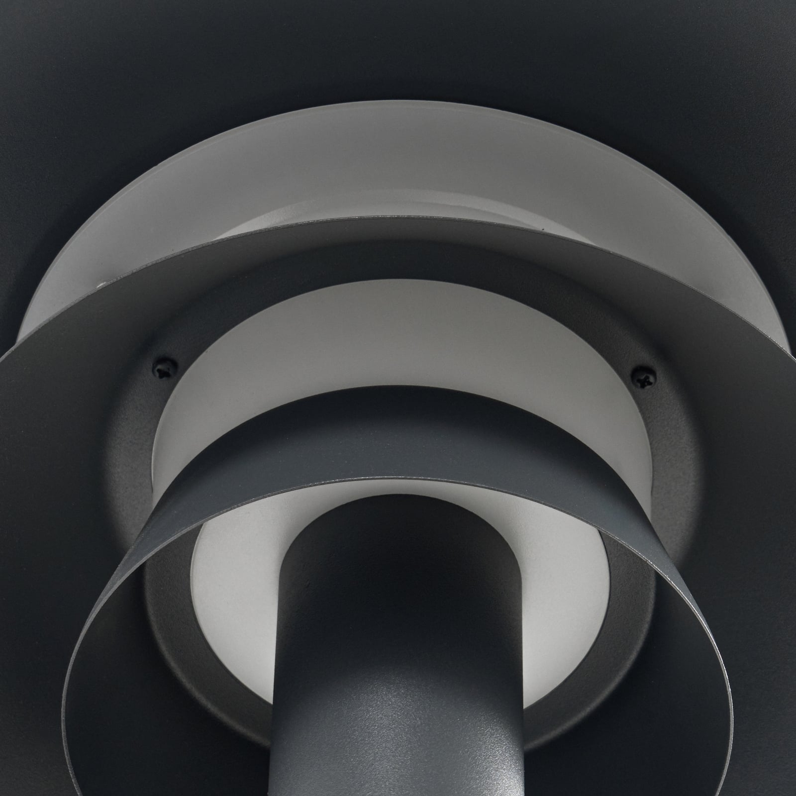 Montaro LED-Außenwandleuchte, IP54, anthrazit, Sensor, Aluminium - Lucande