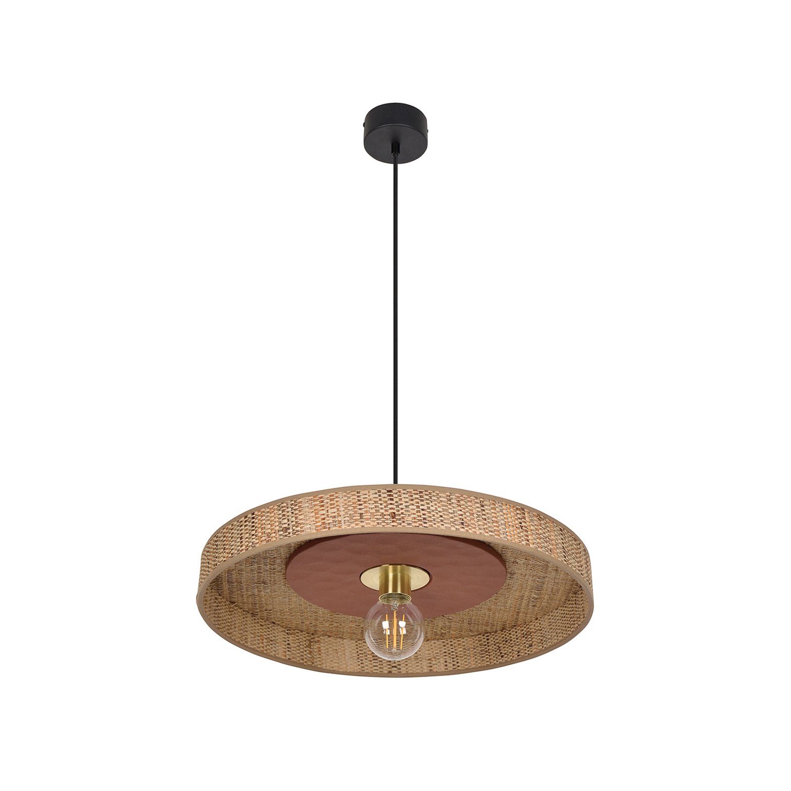 Portinatx Hängeleuchte Ø50cm terracotta - MARKET SET Portinatx Hängeleuchte Ø50cm terracotta - MARKET SET