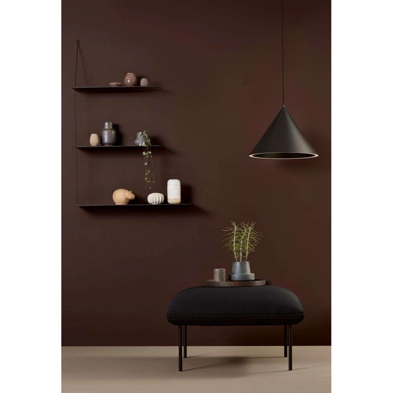 Stedge Add-on Shelf L60 Black - Woud