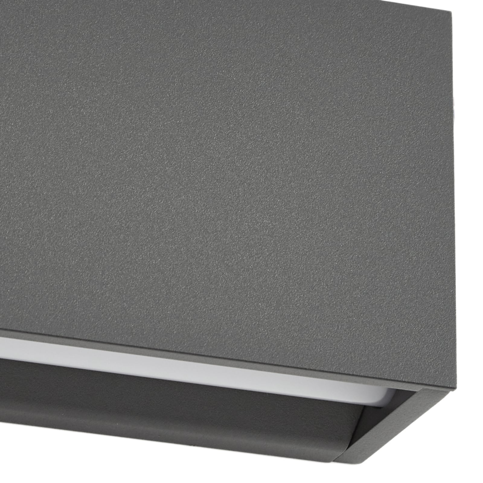 Lucande LED-vegglampe Lengo, 100 cm, antrasitt, opp/ned 3000 K