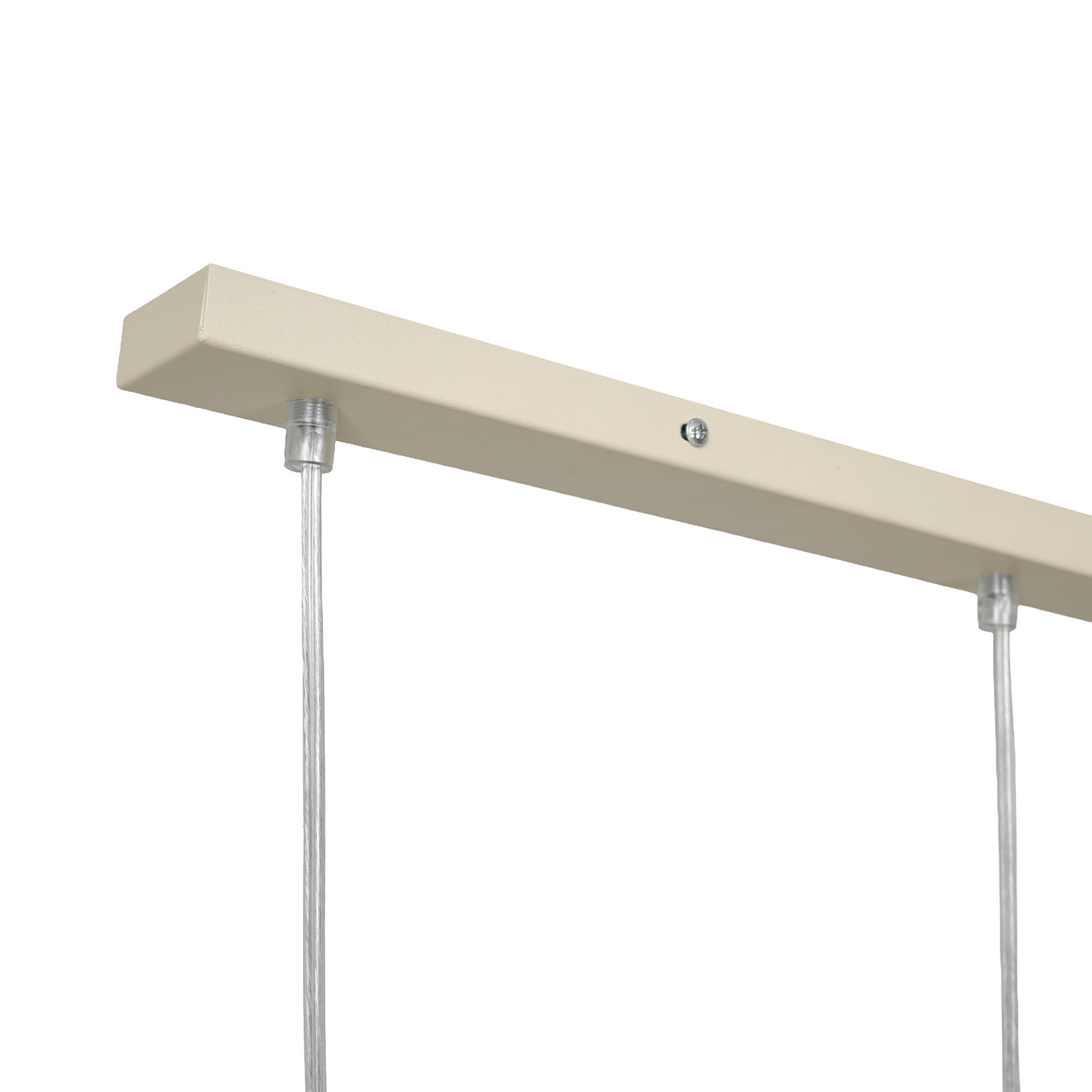 Suspension Timon, taupe/beige, longueur 60 cm, métal, à 3 lampes Suspension Timon, taupe/beige, longueur 60 cm, métal, à 3 lampes