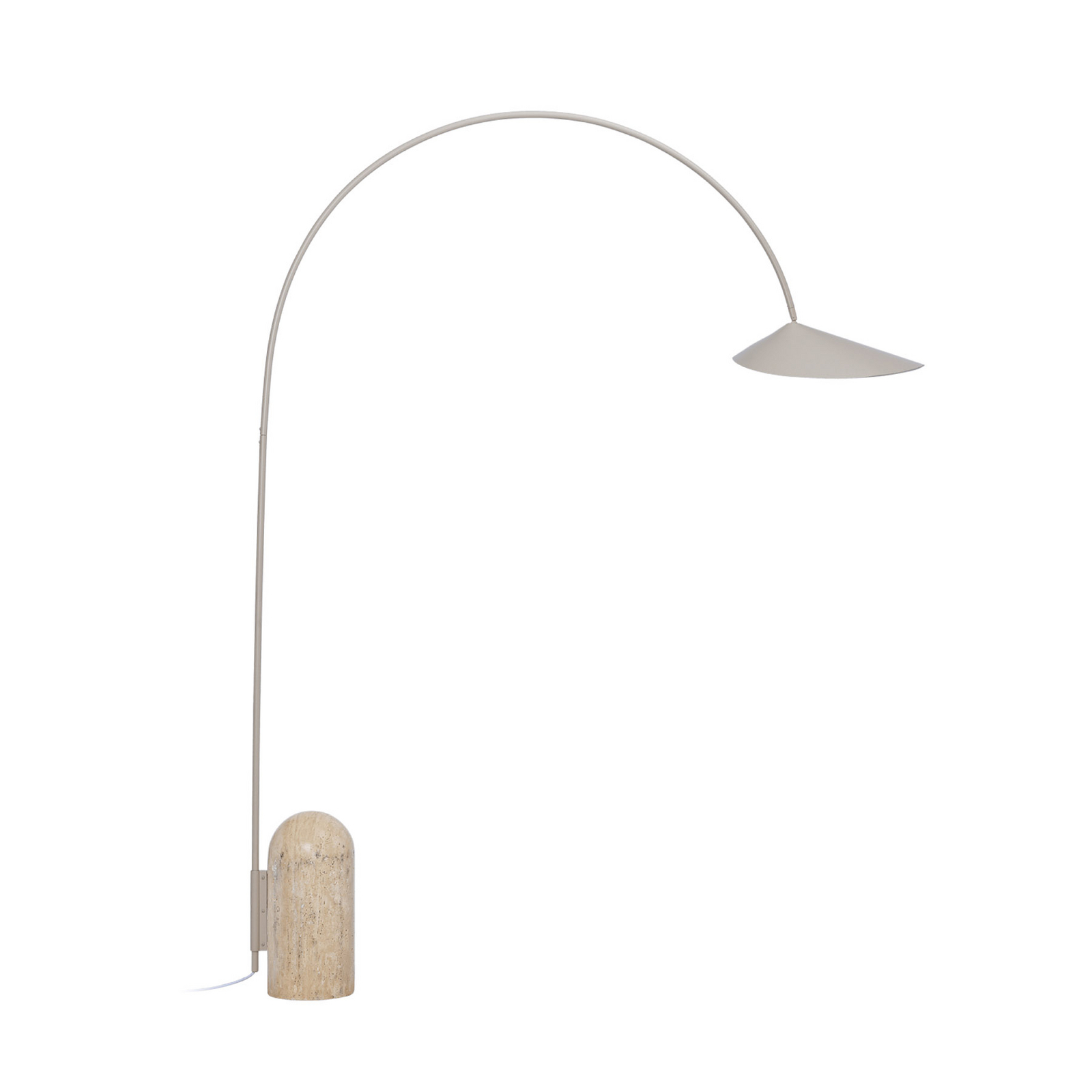 Lampadaire Arum, cachemire, métal/travertin, 205 cm - ferm LIVING Lampadaire Arum, cachemire, métal/travertin, 205 cm - ferm LIVING