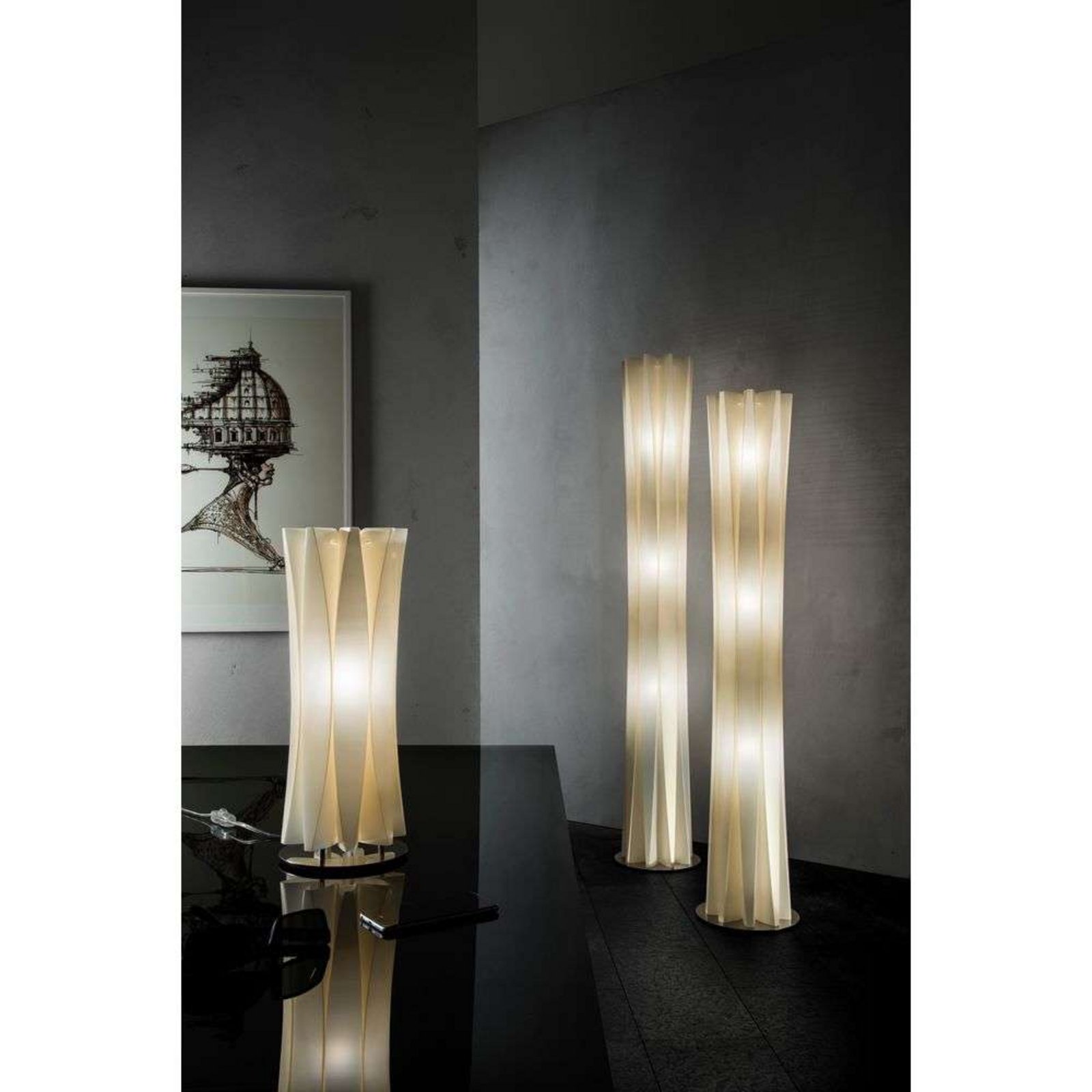 Bach Lampadar XXL Gold - SLAMP