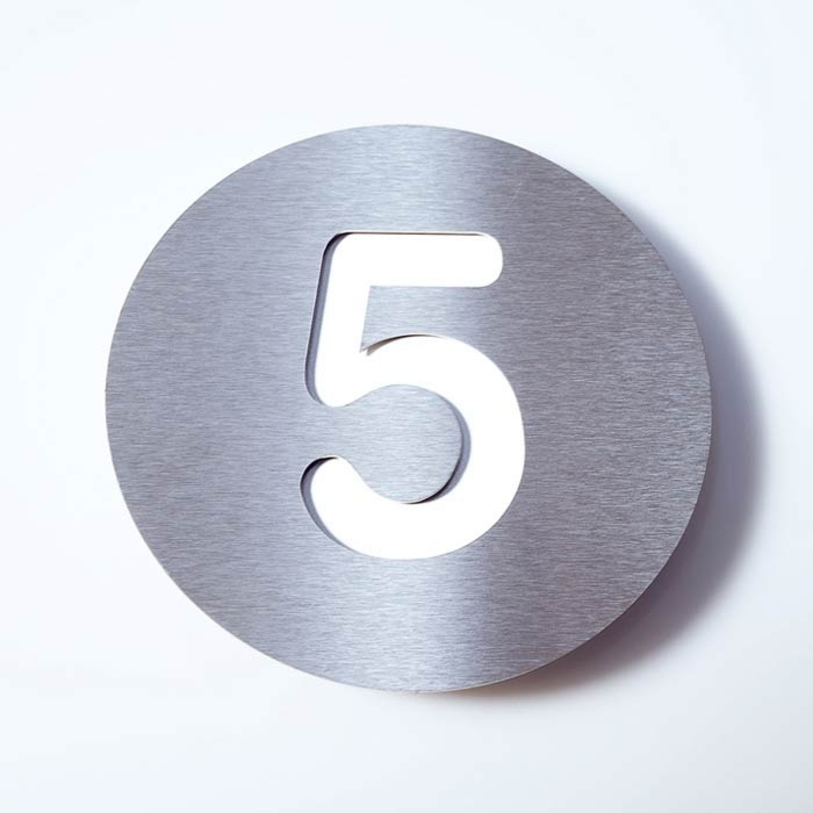 Číslo domu Round z ušľachtilej ocele – 5