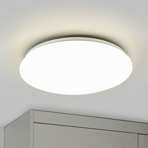 LED Deckenleuchte Fjodor Wand Außenlampe Rund Decke Lampenwelt Dunkelgrau IP54 