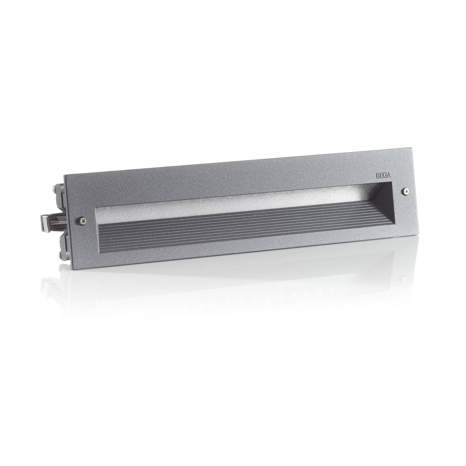BEGA LED-Wandeinbaulampe 33055, grafit, 32 cm, IP65, CCT
