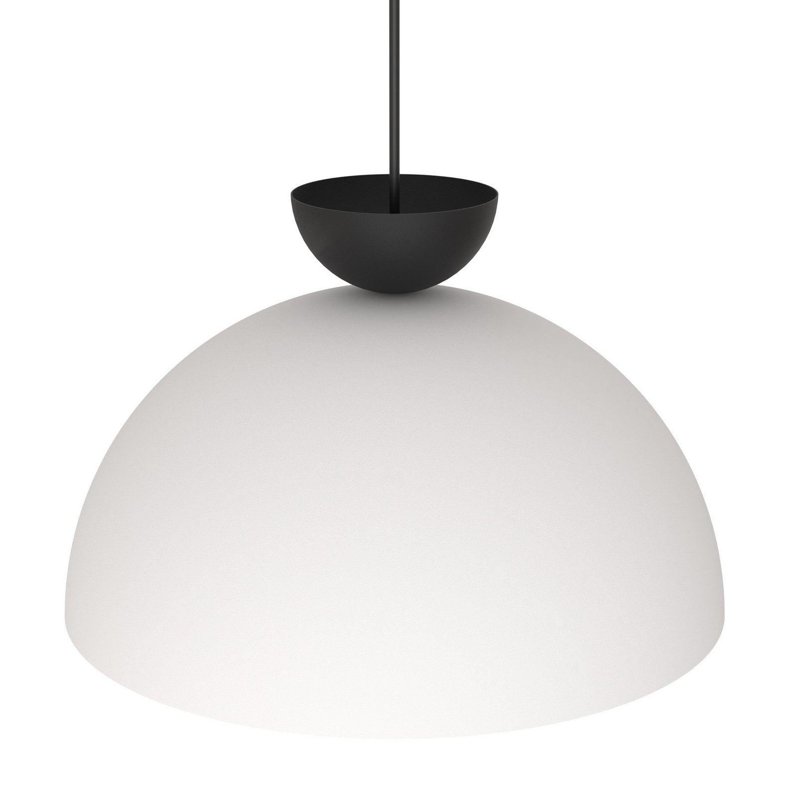 Hanglamp Lunaro, wit, Ø 40 cm, metaal