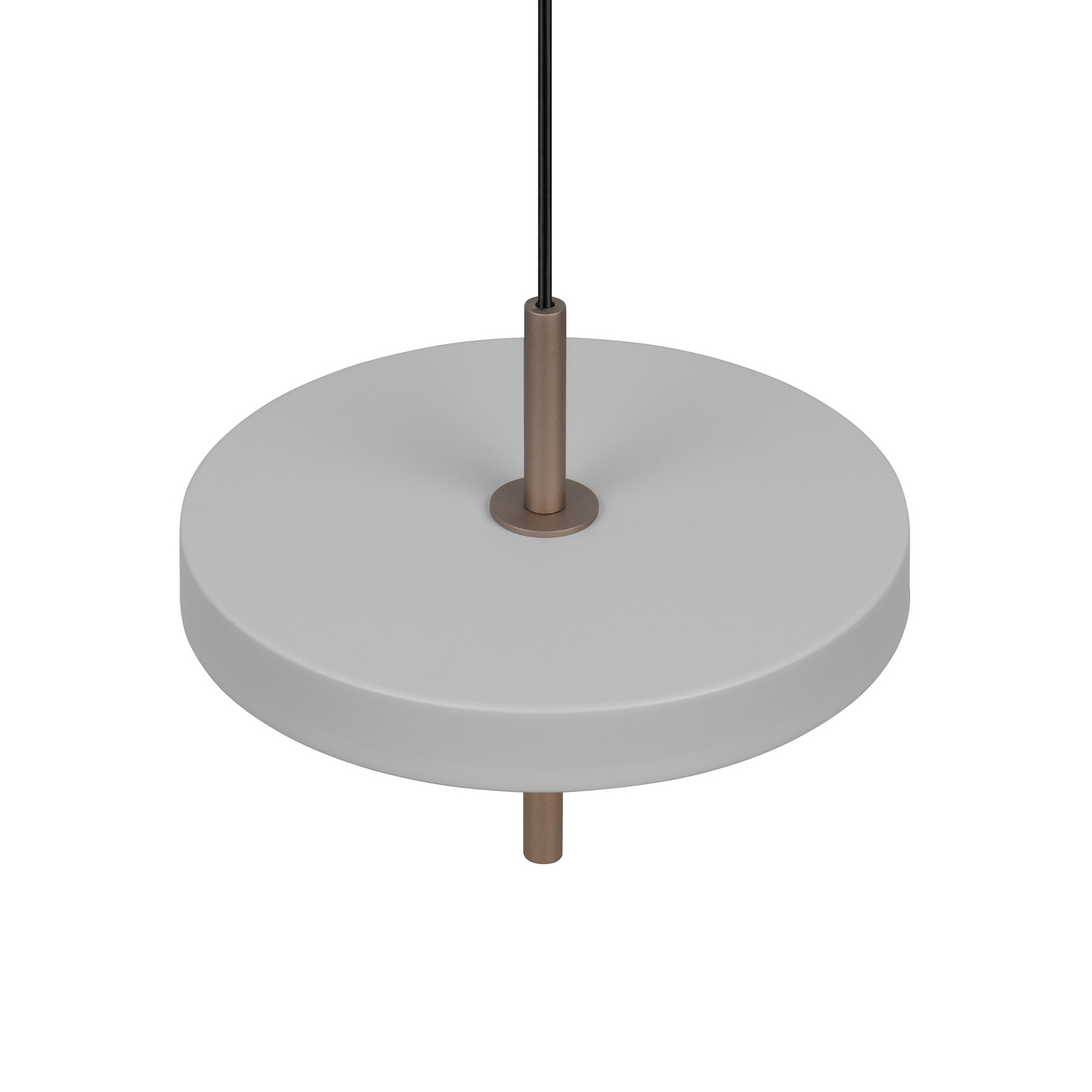 LED hanglamp Keaton, lichtgrijs, Ø 20 cm, metaal, CCT LED hanglamp Keaton, lichtgrijs, Ø 20 cm, metaal, CCT