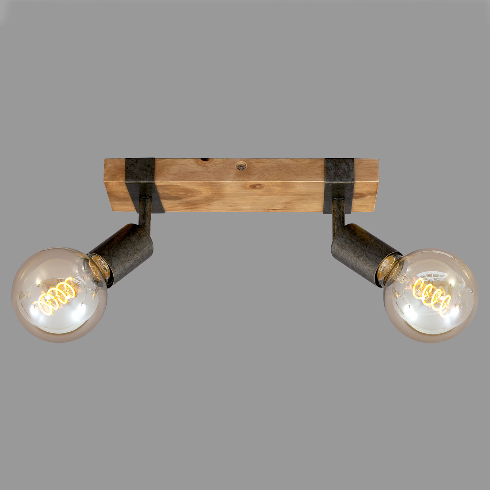 Plafonnier Wood Basic à 2 lampes