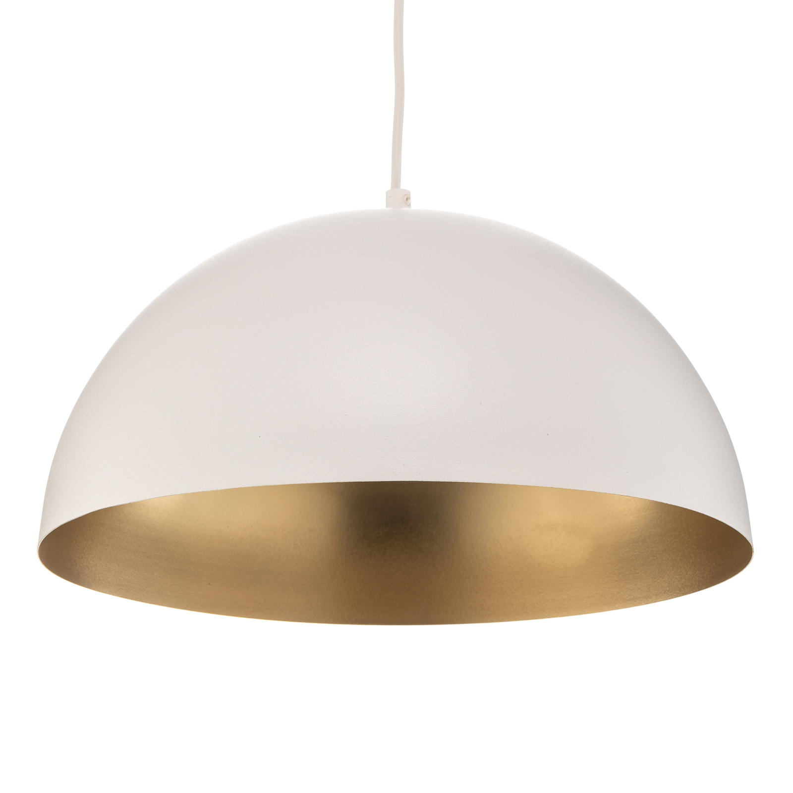 Hanglamp Beta in wit-goud