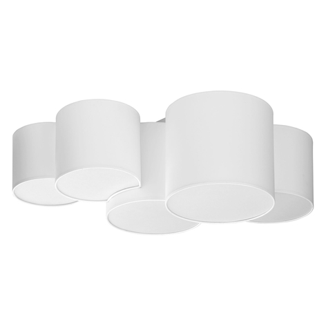 Lampa sufitowa Mona, 5-punktowa, biała