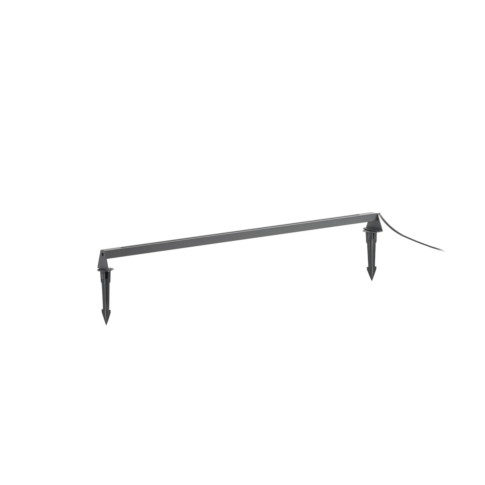 Lindby LED-golvlampa Zavio, antracit, jordspett, IP65