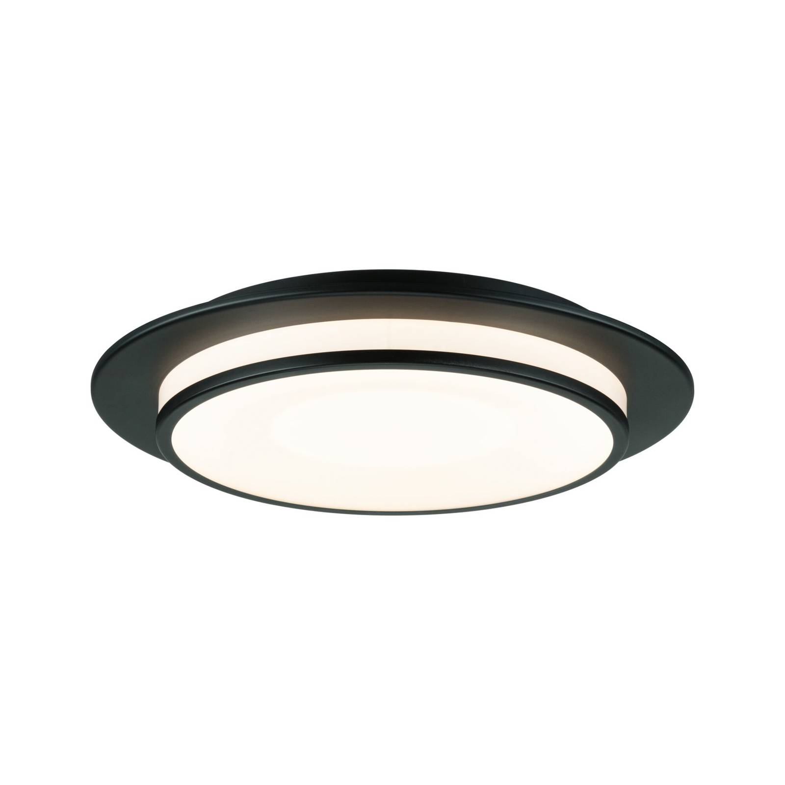 LED Deckenleuchte Egron in Schwarz-matt 16W 750lm - black