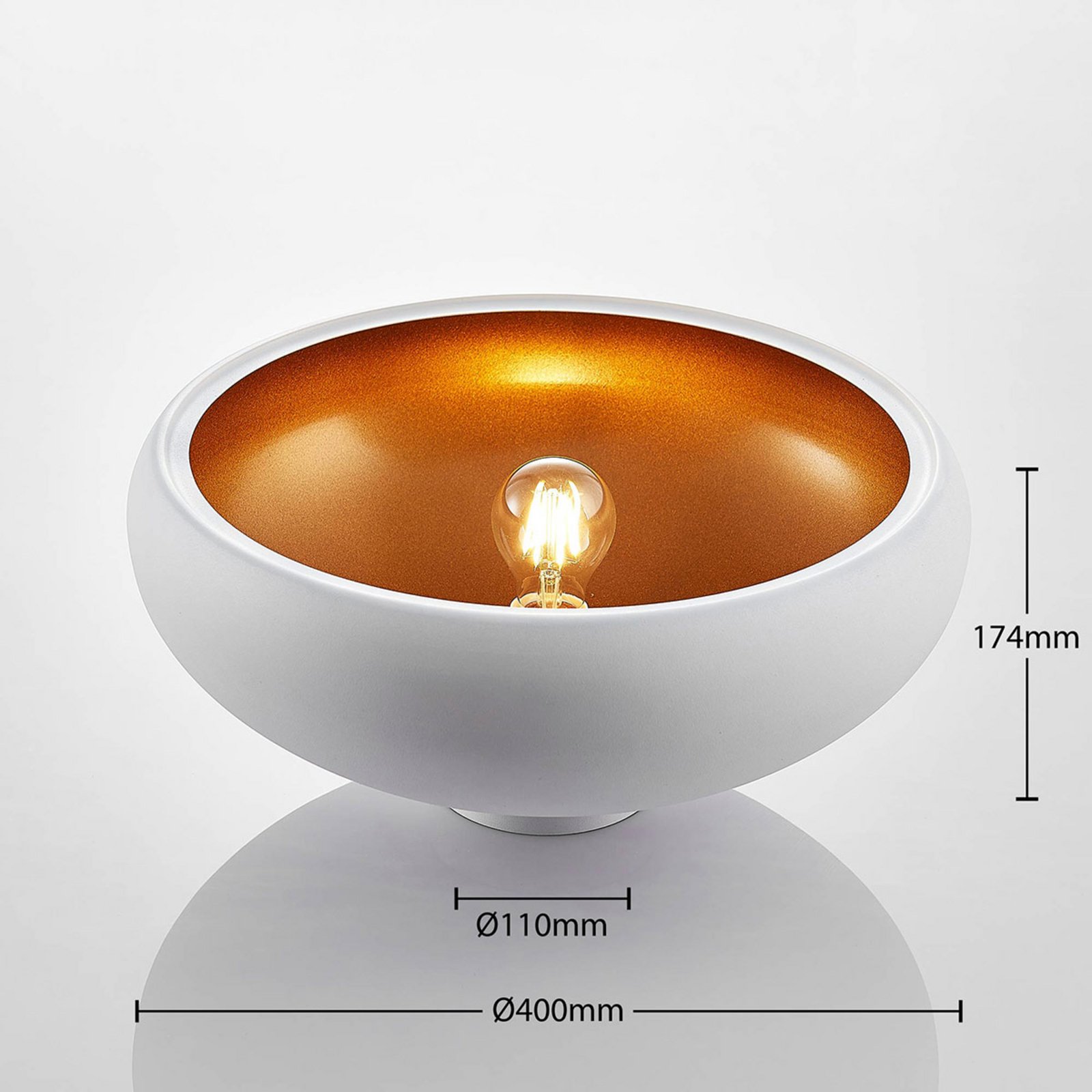 Gerwina Plafonnier White/Gold - Lindby