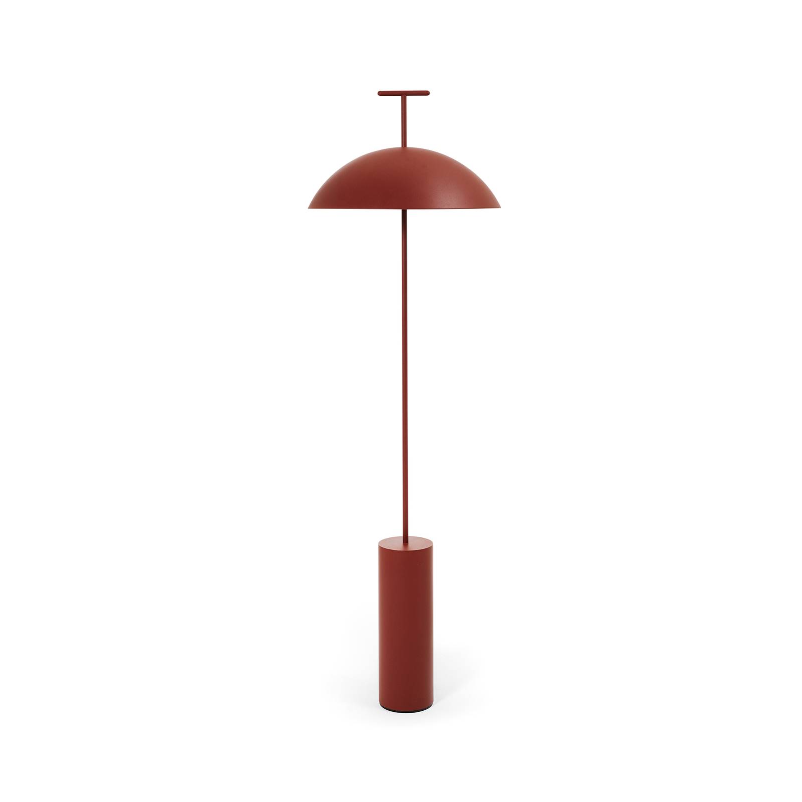 Kartell Geen-A LED floor lamp, brick red, for Living / Dining Room, polyester-coated steel, E14, 5 W, H: 132 cm