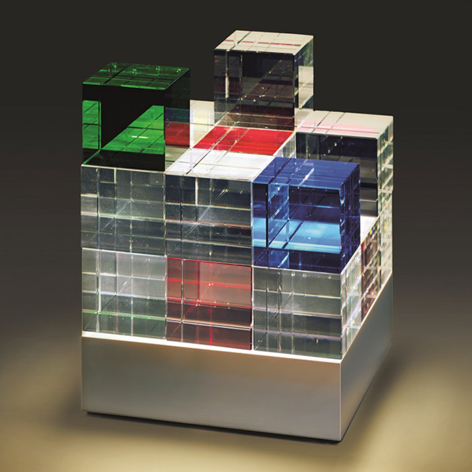 TECNOLUMEN Cubelight LED table lamp, colourful