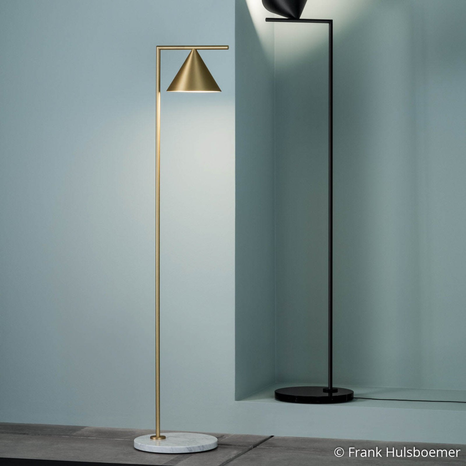 Captain Flint Gulvlampe Messing - Flos