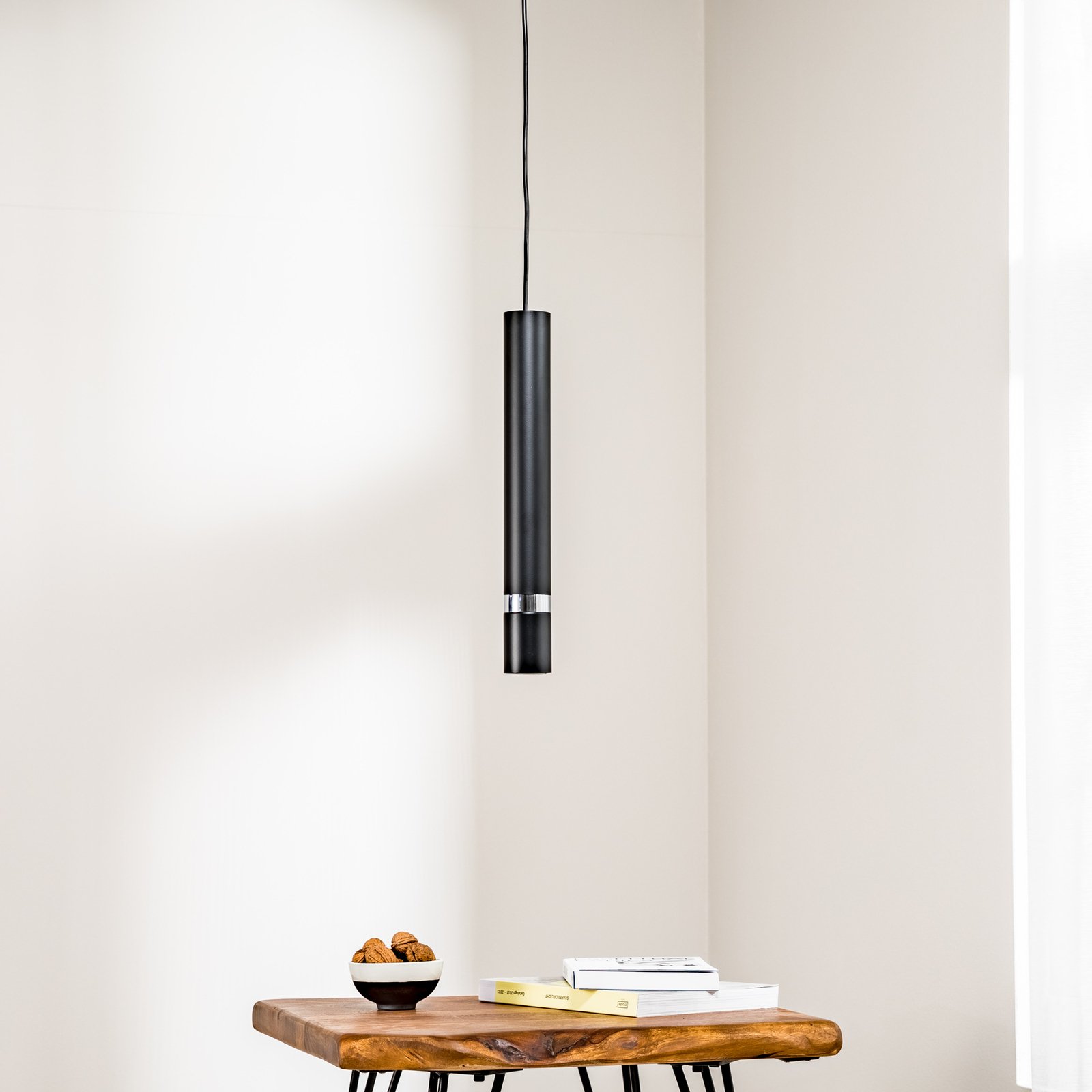 Hanglamp Joker, zwart/zilver, 1-lamp