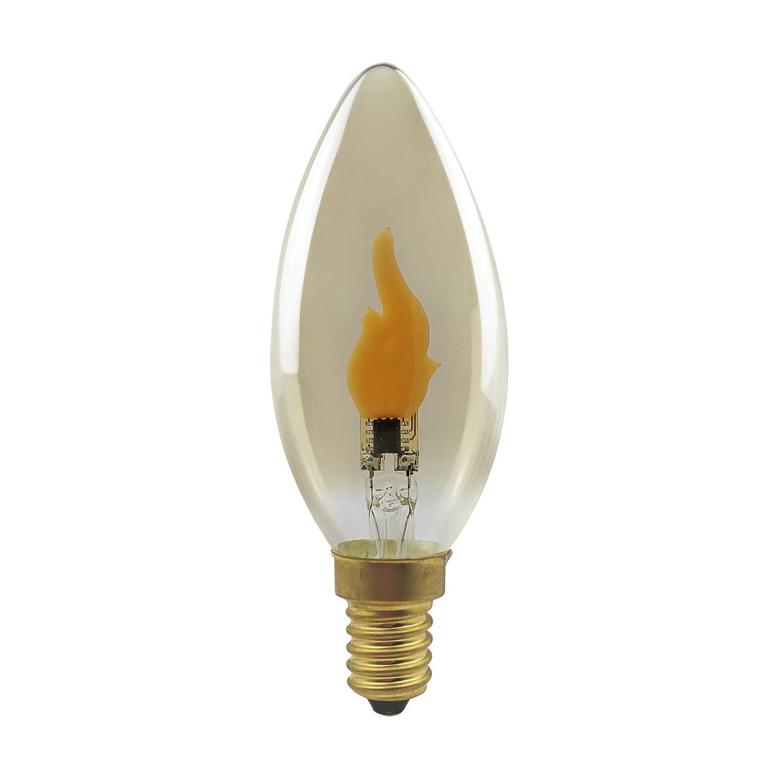 SEGULA LED Fire Flame Line E14 0,2W Kerze rauch 1800K Deko
