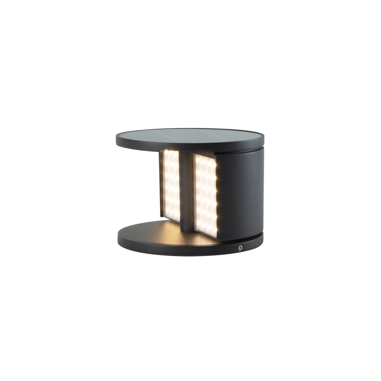 KLEWE LED ηλιακός φωτισμός κήπου SWING, ανθρακί, Ø 20 cm IP65