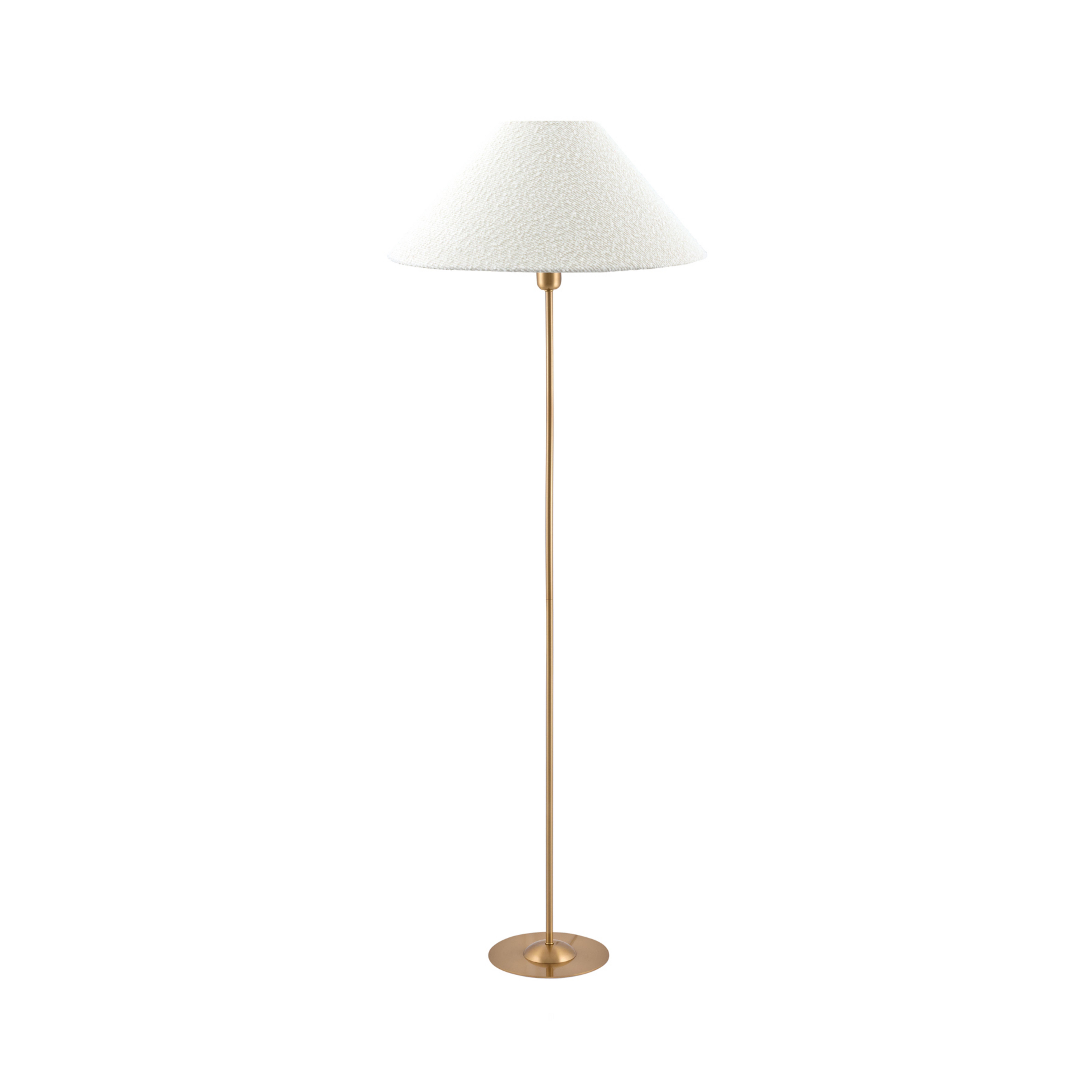 Iris vloerlamp crème/messing textiel - Globen Lighting