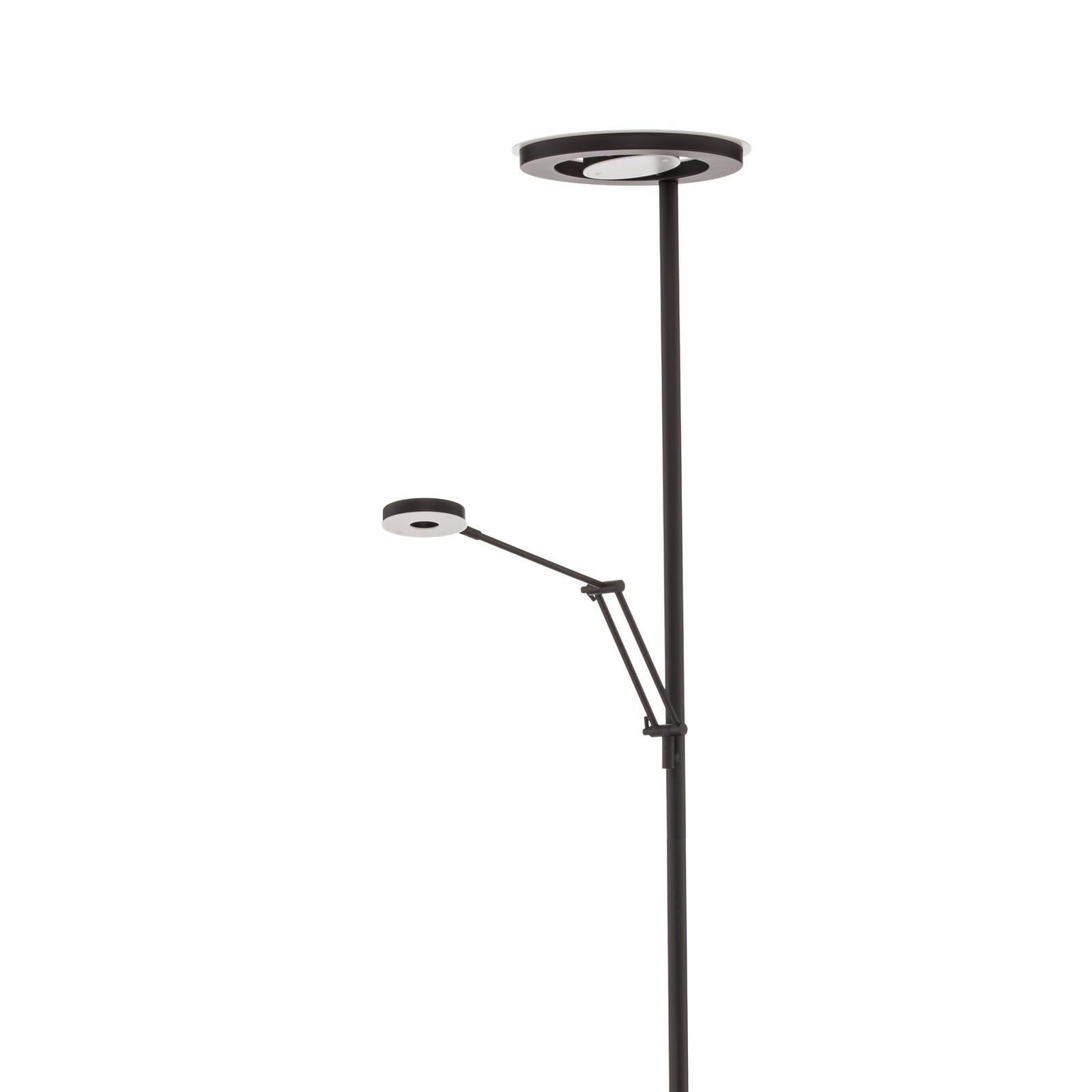 LED-Deckenfluter Barrie mit Leselicht schwarz matt LED-Deckenfluter Barrie mit Leselicht schwarz matt